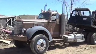 Loading a Westcoaster on an old International KB Rollback Truck and whats left at Tehachapi Wrecking