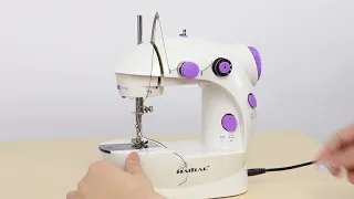 How to operate mini sewing machine - HAITRAL sewing machine