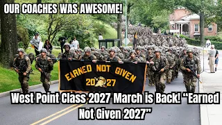 West Point Class of 2027 March Back! “Earned Not Given 2027”