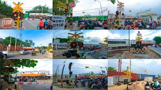 Railroad Crossing And Train Indonesia 2021 Part 2, Kumpulan Kereta Api Di Perlintasan Unik Daop 1