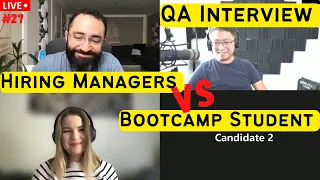 Mock QA Interview with Hiring Managers and Bootcamp Graduate
