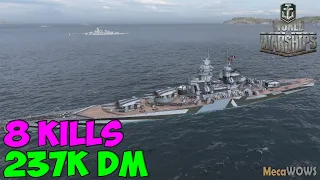 World of WarShips | Bourgogne | 8 KILLS | 237K Damage - Replay Gameplay 4K 60 fps