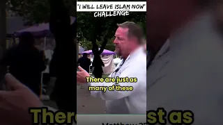 "I will Leave Islam now"❗ Shayk Uthman Challenges Christian Preacher #shorts