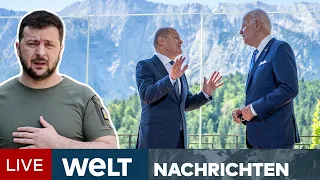 G7-KRIEGSGIPFEL: Ukraine macht Druck - Heftige Angriffe auf Lyssytschansk I WELT Newsstream