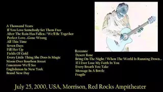 STING - Denver, CO "Red Rocks Amphitheatre" 25-07-2000 USA (FULL AUDIO SHOW)