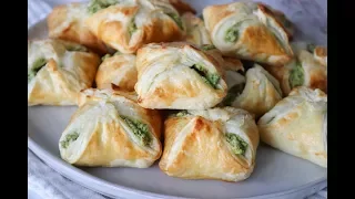 Heavenly Spinach, Parsley And Feta Cheese Puff Pastry Pockets - By One Kitchen