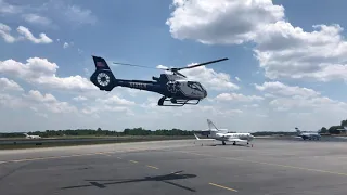 N133LN AirLife Georgia Airbus H130 Startup/Departure from Peachtree-Dekalb Airport (KPDK) 5/26/2021