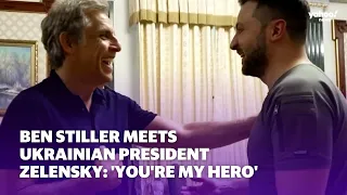 Ben Stiller meets with Ukrainian president Zelensky: 'you're my hero' | Yahoo Australia