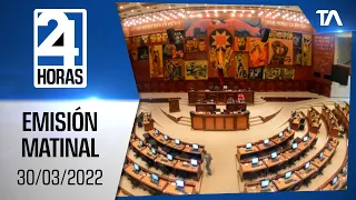 Noticias Ecuador: Noticiero 24 Horas, 30/03/2022 (Emisión Matinal)