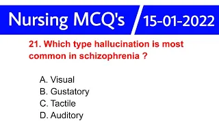 nursing mcq - 15-01-2022