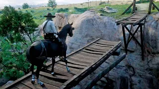 INTENTA CRUZAR ESTE PELIGROSO PUENTE | RED DEAD REDEMPTION 2