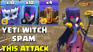 TH15 Yeti Witch Earthquake Attack Strategy (2024) Best TH15 Witch Army | Clash of Clans