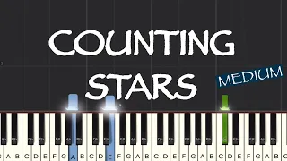 OneRepublic - Counting Stars Piano Tutorial | Medium