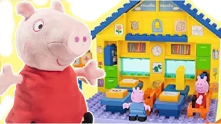 Peppa Pig Family School Construction Playset