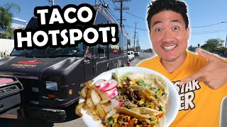 Eating at the HIGHEST RATED TACO TRUCK in LOS ANGELES!