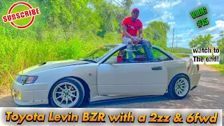 Toyota Levin BZR with a 2ZZ Engine and 6fwd gearbox || 4k