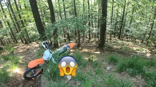 🌲 Climbing in the forest with my 🐐 KTM EXC 300 🌲