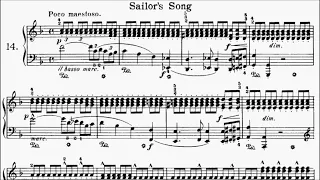 Heller 25 Studies Op.45 No.14 Sailor's Song Sheet Music