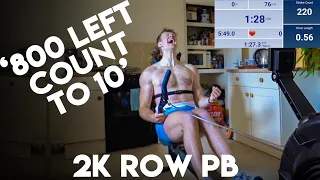 5:49 Cam Buchan LIFETIME 2k row PB | Row Along +  2k Thoughts