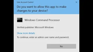 Do you want to allow this app to make changes  to your device | Windows 10/7/8 FIX