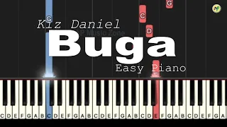 Kiz Daniel - Buga  || Easy Piano Tutorial