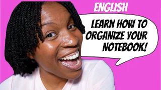 STUDY ENGLISH | How To Organize Your English Notebook Effectively