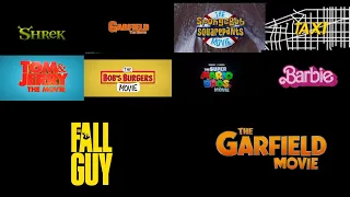 Taxi/Tom And Jerry The Movie/The Super Mario Bros. Movie/Barbie/The Garfield Movie Trailer Logo