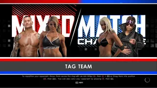 Randy Orton and Alexa Bliss Vs Miz and Maryse WWE 2K22 Mixed Match Challange