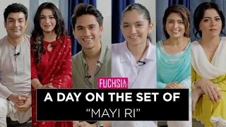 A Day On The Set Of "Mayi Ri" | Aina Asif | Samar Abbas | Maria Wasti | Maya Khan | FUCHSIA