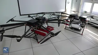 Firefighting and rescue drones developed in NW China