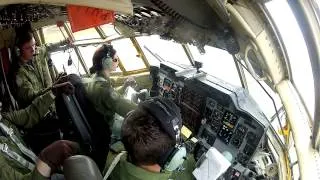 Inside C-130 Herc cockpit during first 3 minutes of takeoff