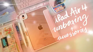 iPad Air 4 2020 Unboxing + apple pencil and accessories ✨ ASMR