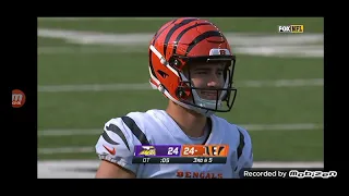 Bengals Vs Viking CRAZY ENDING! (Week 1)