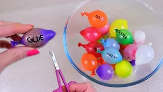 ROBIĘ SLIME Z MINI BALONÓW! Rozcinanie balonów - diy slime z 20 miniaturowych balonów!