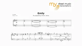 Oliver Jones - Emily (Jazz Transcription)