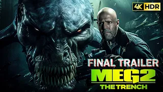 [4K HDR] Meg 2: The Trench - NewTrailer (2023) Warner Bros, Ultra HD | 60FPS