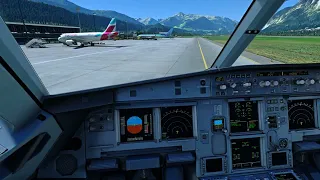 Microsoft Flight Simulator - Circle To Land 08 Fenix A320 at Innsbruck Airport LOWI