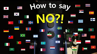 ASMR | "NO" in 42 languages🌍