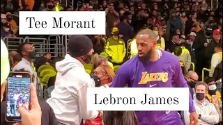 Lebron James & Tee Morant