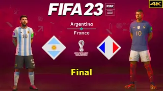 FIFA 23 - ARGENTINA vs. FRANCE - FIFA World Cup Final - PS5™ [4K]