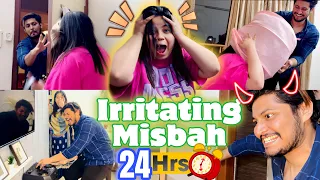 Irritating Prank On Misba🤭 24Hours⏰| Got Extreme😈| Sufiyan And Nida❤️