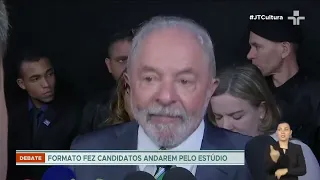 Sergio Moro e grade separando convidados: confira bastidores do debate entre Lula e Bolsonaro