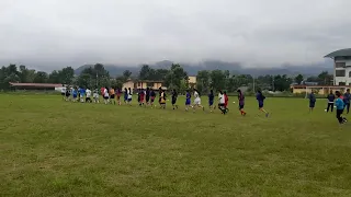 Football Training at Pokhara Stadium