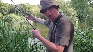 Middle severn barbel fishing. Very low river