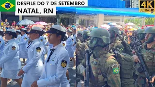 Military Parade Brazil's Independence Day - Natal, RN, Brazil [4K] 07.09.2022