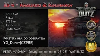 WotBlitz 🔥 IS 4 - Raseiniai & Kolobanov ~ 6768 DMG ~ 7 kills ~ Sub replay YG_Donky