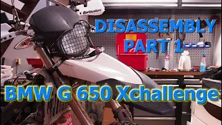 BMW G 650 Xchallenge Restoration Part 1 The Disassembly