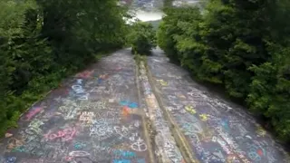 Graffiti Highway 😿Centralia Silent Hill smoking vent and no zoombies with dirt over highway