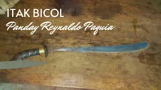 Itak Bicol Panday Reynaldo Paquia ng Sagrada Iriga Camarines Sur Bicol