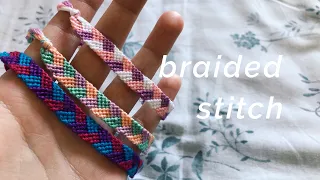 braided stitch bracelet tutorial! (beginner)